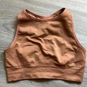 Knix high neck bra rosewood medium